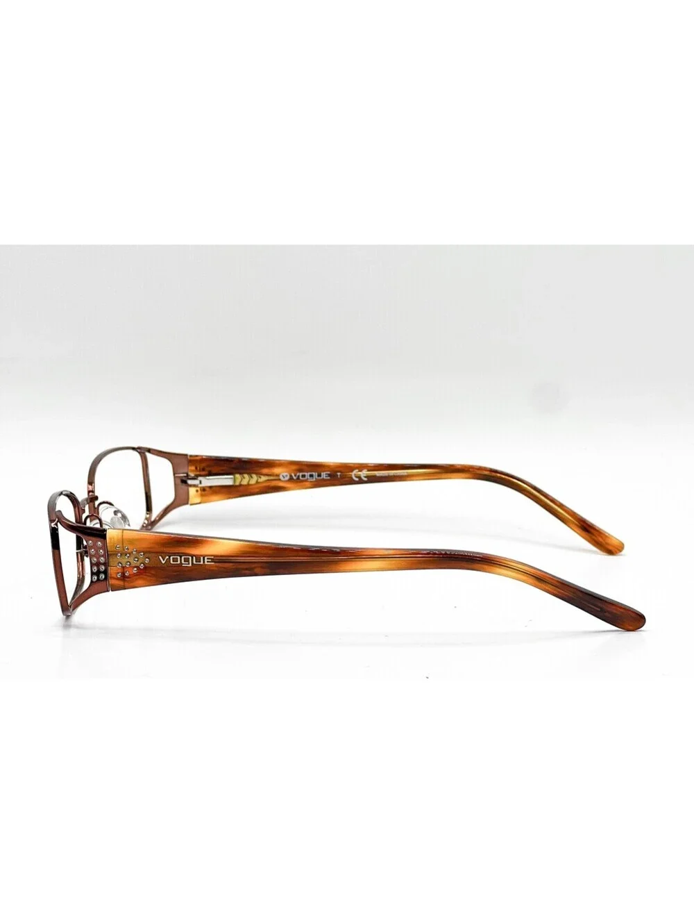 Vogue VO 3671-B 811 Dark Brown Rectangle Authentic Eyeglass Frames 53-17